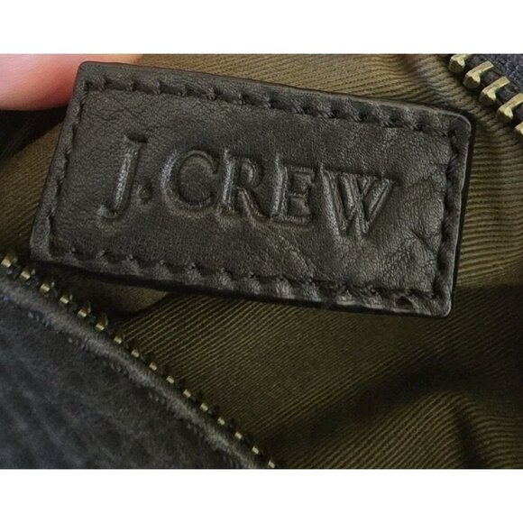 J Crew Black Leather‎ Purse Mini Crossbody Pebbled Turn Lock - Picture 6 of 10